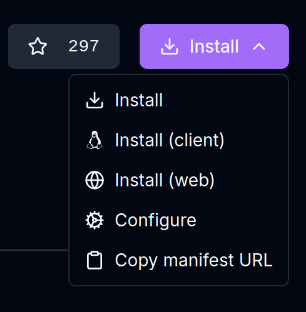 install addon screenshot